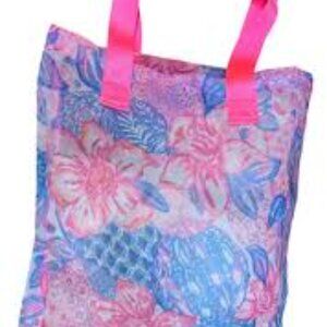 Lilly Pulitzer Mesh Neon Pineapple Print Tote